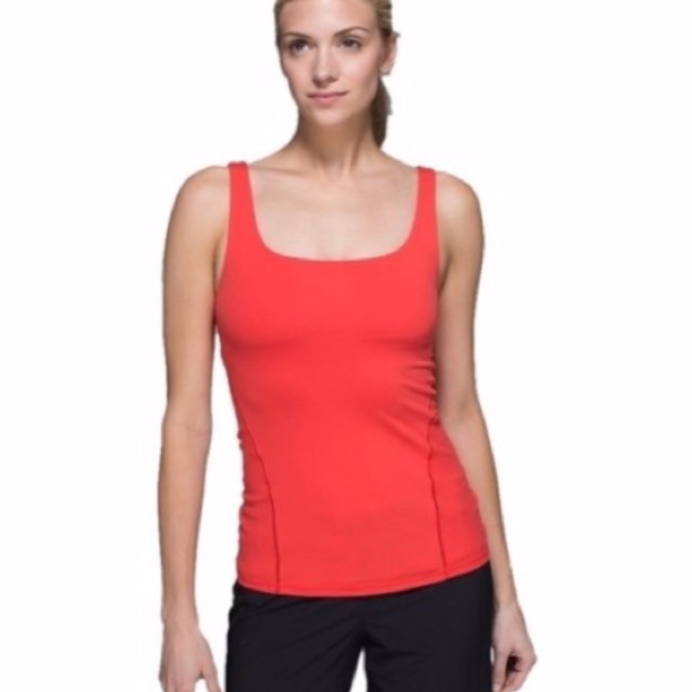 LULULEMON • Amala Yoga Tank Alarming Red Coral • 6
